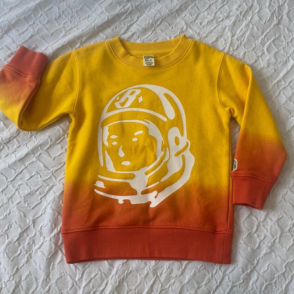 BILLIONAIRE BOYS CLUB KID'S BB SPACE DRIP CREW - LEMON CHROME